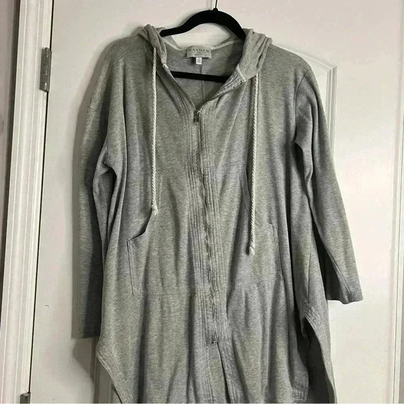 Zip up grey jacket size large - Picture 1 of 3